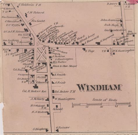 MAP, WINDHAM CENTER – Windham Textile and History Museum – The Mill Museum