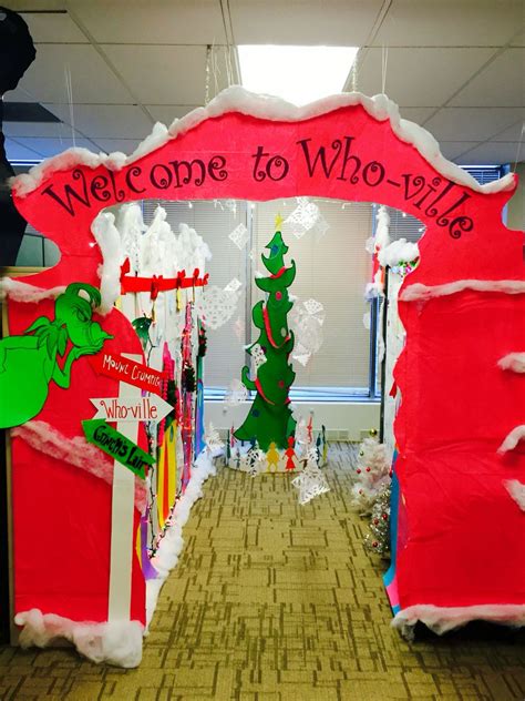 Welcome to Whoville, the grinch | Office christmas decorations, Grinch christmas decorations ...