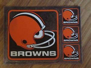 Older CLEVELAND BROWNS FOIL STICKERS (4 per sheet) | eBay