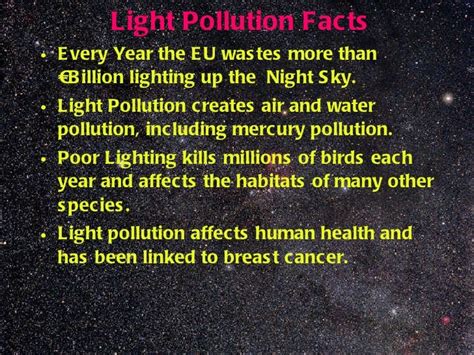 Light pollution