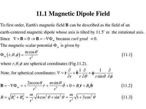 PPT - 11.1 Magnetic Dipole Field PowerPoint Presentation, free download - ID:4051134