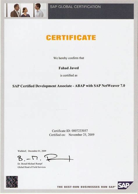 SAP Certified Development Associate - ABAP with SAP Netweaver 7.0