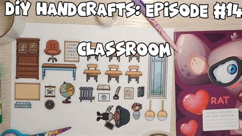 DIY Handcrafts: Episode #14 Classroom | Toca Boca Quiet Book | Paper ...