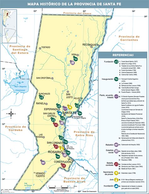 Santa Fe - Historical map of the Province of Santa Fe, Argentina | Gifex