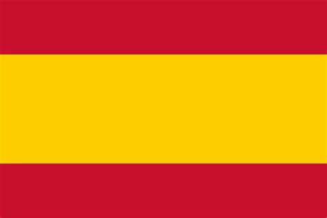 Vlag van Spanje in de juiste verhoudingen en kleuren — Stockvector ...