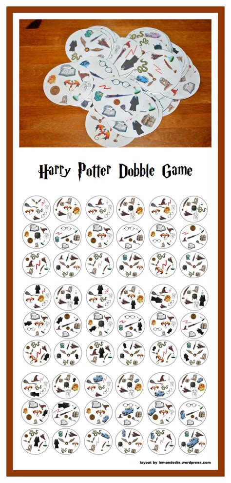 Dobble HP Harry Potter Navidad, Harry Potter Weihnachten, Harry Potter Thema, Cumpleaños Harry ...