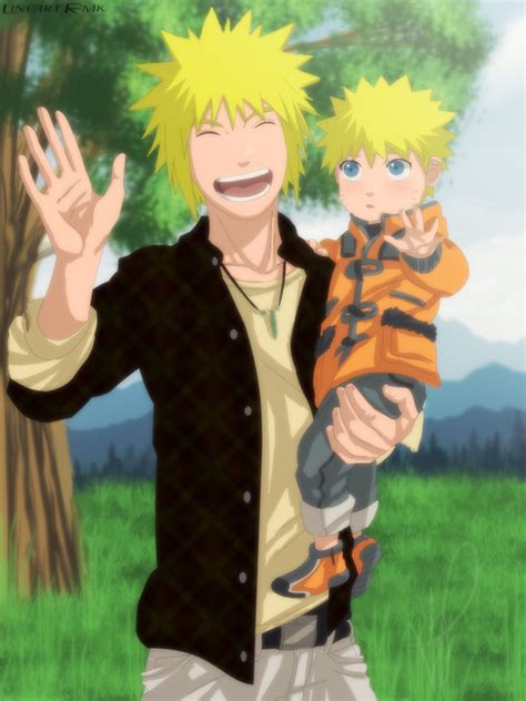 Minato and Naruto by Nishi06 on DeviantArt