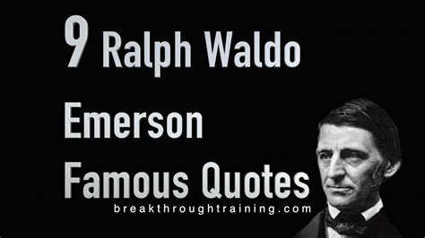 Ralph Waldo Emerson Famous Quotes - YouTube