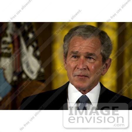 Stock Photo of President George W Bush Shedding Tears While Addressing ...