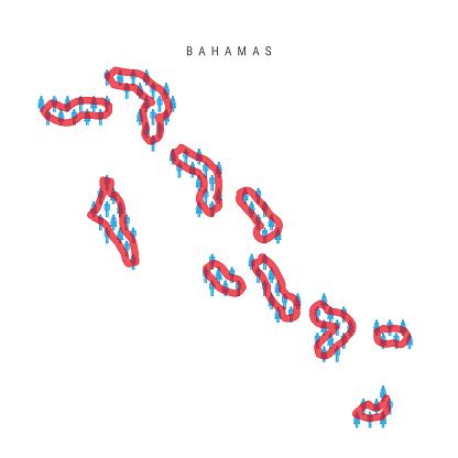 Bahamas Population Map Stick Figures Bahamian People Map Pattern Of Men ...