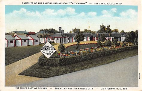 Kit Carson Colorado Kit Carson Cottage Court Antique Postcard (J10835 ...