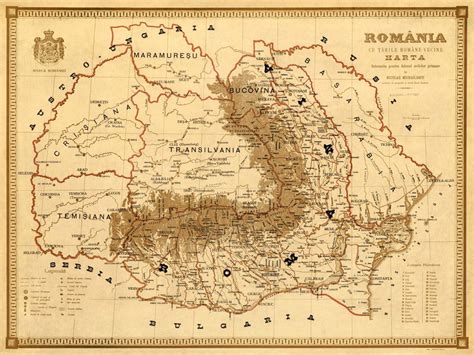 Old Map of Romania Harta Veche Romania Fine Print - Etsy | Rumänien landkarte, Alte landkarte ...