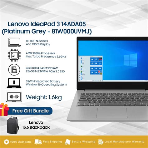 Lenovo IdeaPad 3 14ADA05 14" Laptop Price In Malaysia - KTS