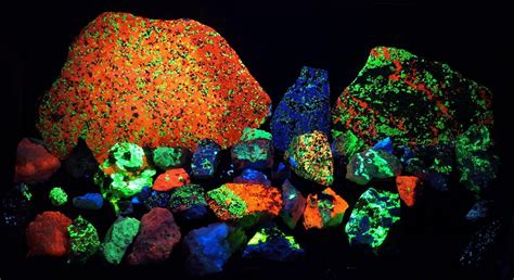 UV Fluorescent Minerals | Fluorescent, Minerals, Concept