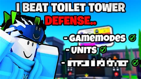 I BEAT TOILET TOWER DEFENSE! - YouTube