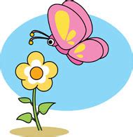 butterfly and flower clipart - Clipground