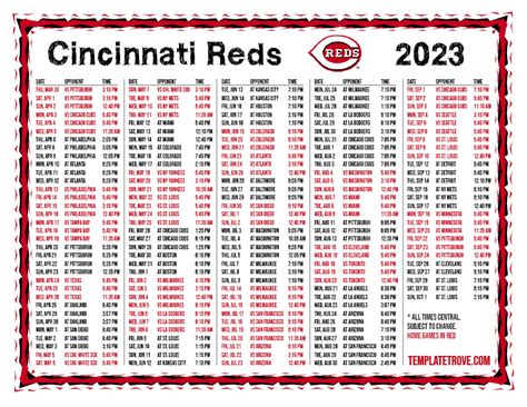 Vicky Murray Info: Cincinnati Reds Schedule 2023 Home Games