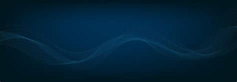 Premium Vector | Abstract banner template with blue wavy lines technology banner