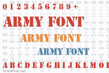 Army Font Download - Fonts4Free