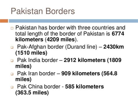 Pak china border length