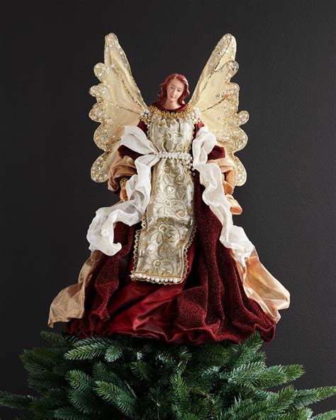 Holiday Grace Angel Tree Topper | Balsam Hill | Christmas tree angel ...