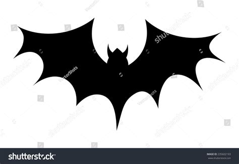 Scary Bat Shape Vector Stock Vector 235602193 - Shutterstock