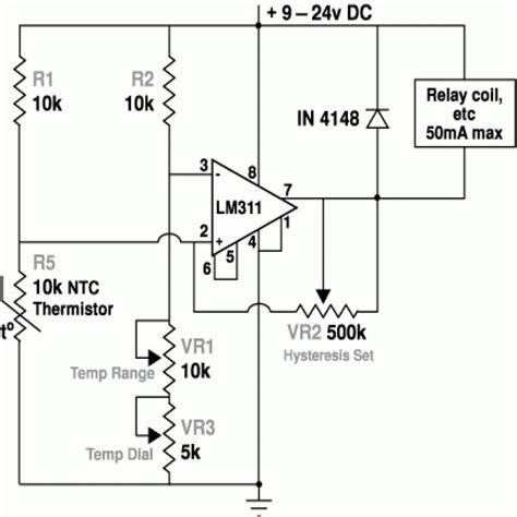 ntc thermistor circuit diagram | circuit diagram | Circuit diagram, Thermostat, Circuit