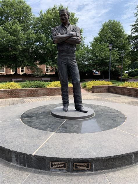 Dale Earnhardt Memorial Plaza in Kannapolis. It is very moving. : r/NASCAR