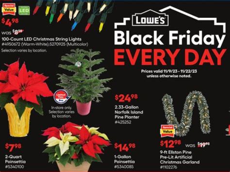 Poinsettias: Lowe's & Home Depot 2023 Black Friday Prices