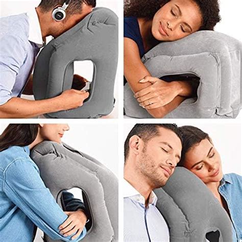 Ralthy Inflatable Travel Pillow, Portable Airplane Pillow ...