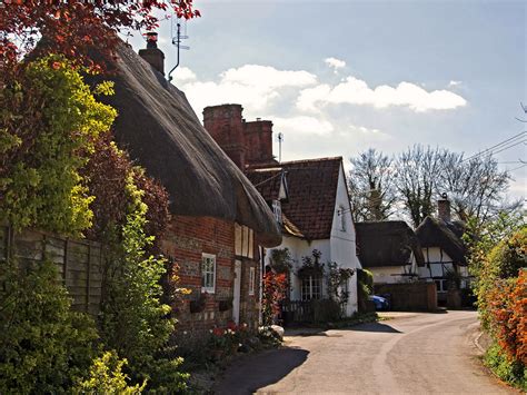 #754332 Nether Wallop Hampshire, England, Houses, Street, Shrubs - Rare Gallery HD Wallpapers