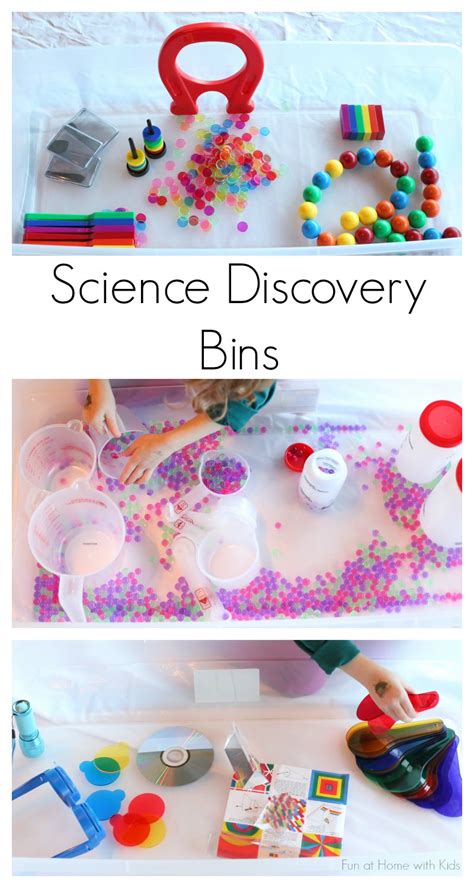 Science Discovery Bins | Science experiments for preschoolers, Science ...