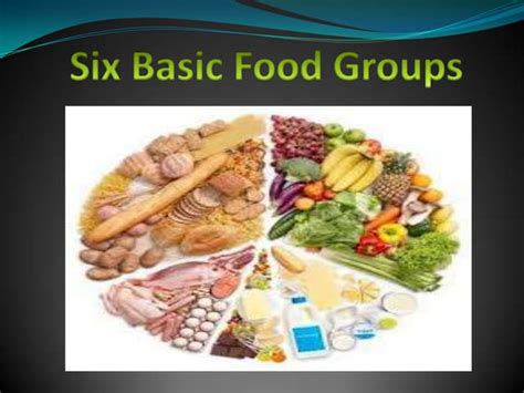 Six basic food groups | PPT