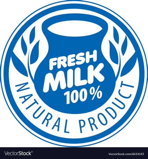 Milk logo Royalty Free Vector Image - VectorStock