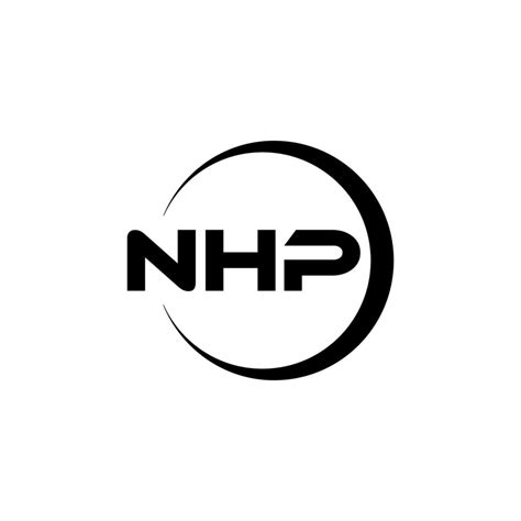 nhp letra logo diseño en ilustración. vector logo, caligrafía diseños para logo, póster ...