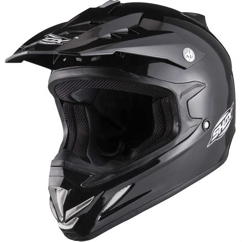 Shox MX-1 Solid Black Motocross Helmet Enduro ATV Dirt Bike Quad Off Road MX | eBay