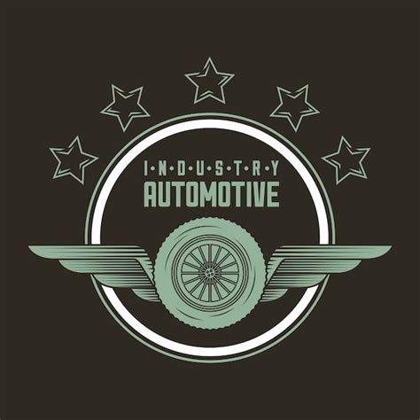 Free Vector | Automotive industry logo