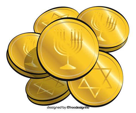 Hanukkah gelt clipart free download