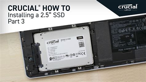 Part 3 of 4 - Installing a Crucial® 2.5" SSD: Install - YouTube