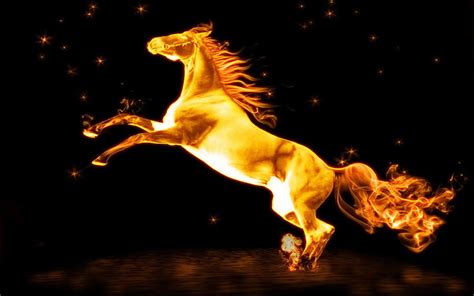 Fire Horse, flaming horses HD wallpaper | Pxfuel