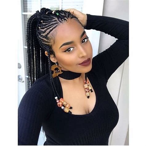 The Braids-and-Beads Trend Is Taking Over Instagram | Crochet braids hairstyles, Box braids ...