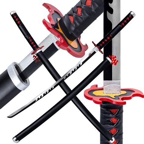 Demon Slayer - Tanjiro Kamado's Black Nichirin Katana 2.0 (Tanjiro Sword Metal - Edge Import