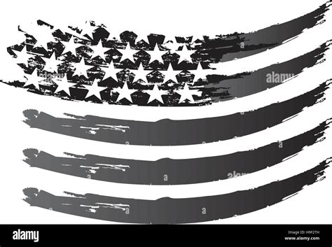 USA Flag Vector grayscale Stock Vector Image & Art - Alamy