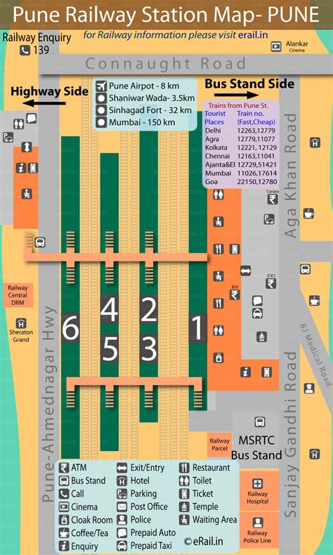 Pune Railway Station Map