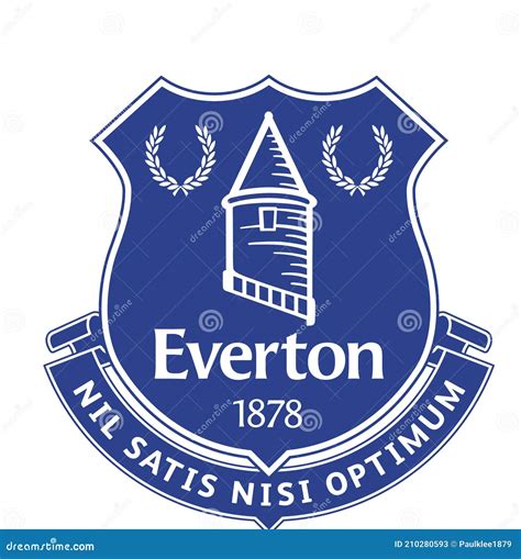 Everton Football Club Logo Editorial Illustrative on White Background ...