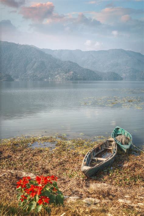 Phewa Lake stock photo. Image of open, river, landscape - 87111522