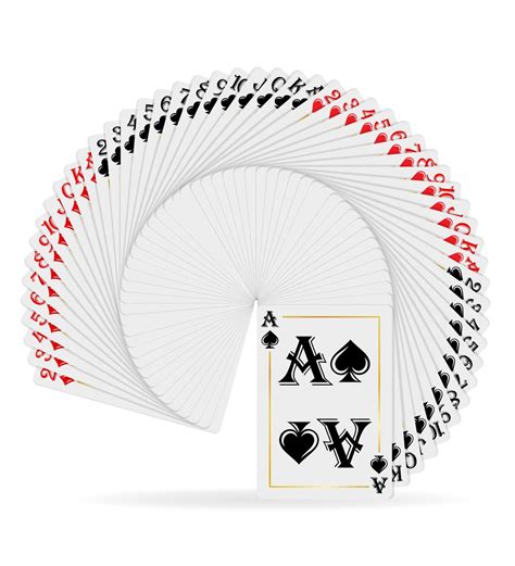 casino cards for gambling vector illustration isolated on white ...