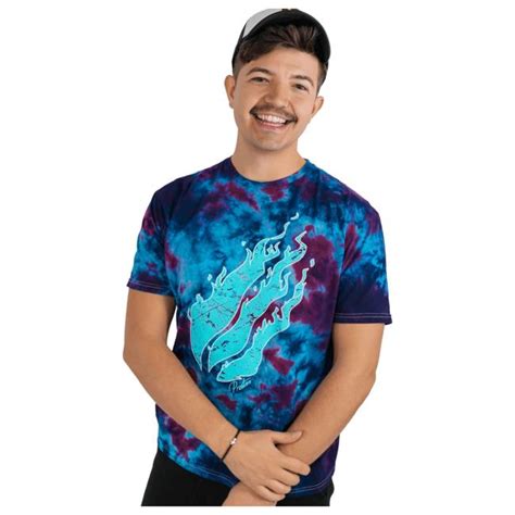 Official Prestonplayz Merch Store Shop Crystal Iconic Tie-Dye April Tee Shirt Of The Month Tie ...