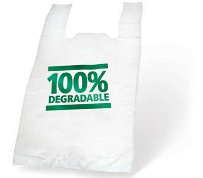 Plain Compostable Biodegradable Bio-Plastic Carry Bags, for Garbage, Handle Type: D Cut at Rs ...