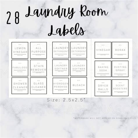 Printable Modern Laundry Room Labels Minimalist Laundry Room - Etsy